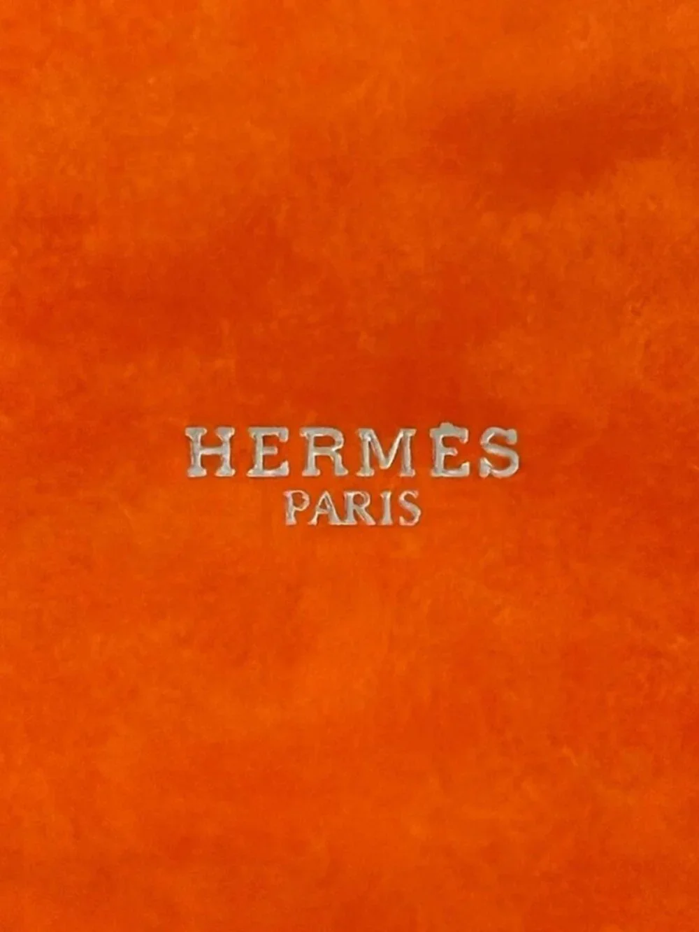HERMES Orange Paper Accessory